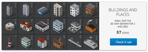 Isometric Game Icons - Medieval Buildings Set - 4