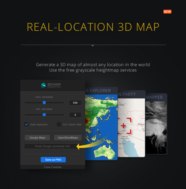 3D Map Generator - Terrain from Heightmap - 2